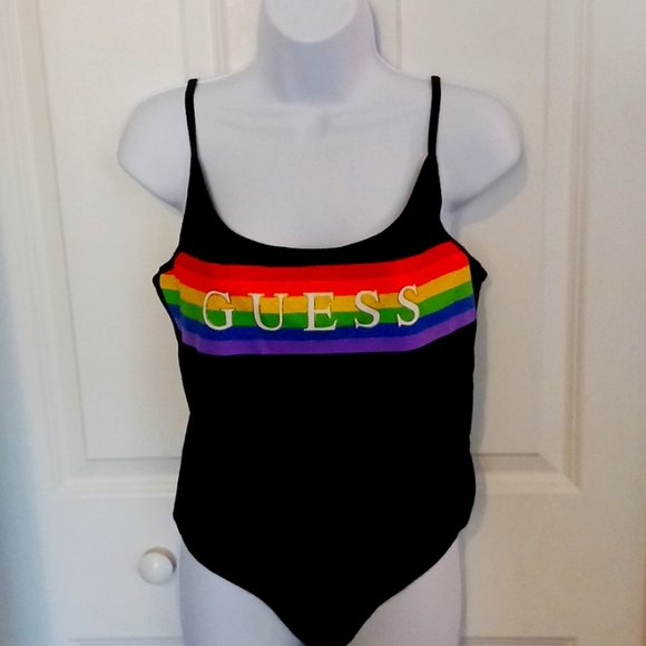 Guess Tops - Women's Guess logo Body Suit. Size Xl